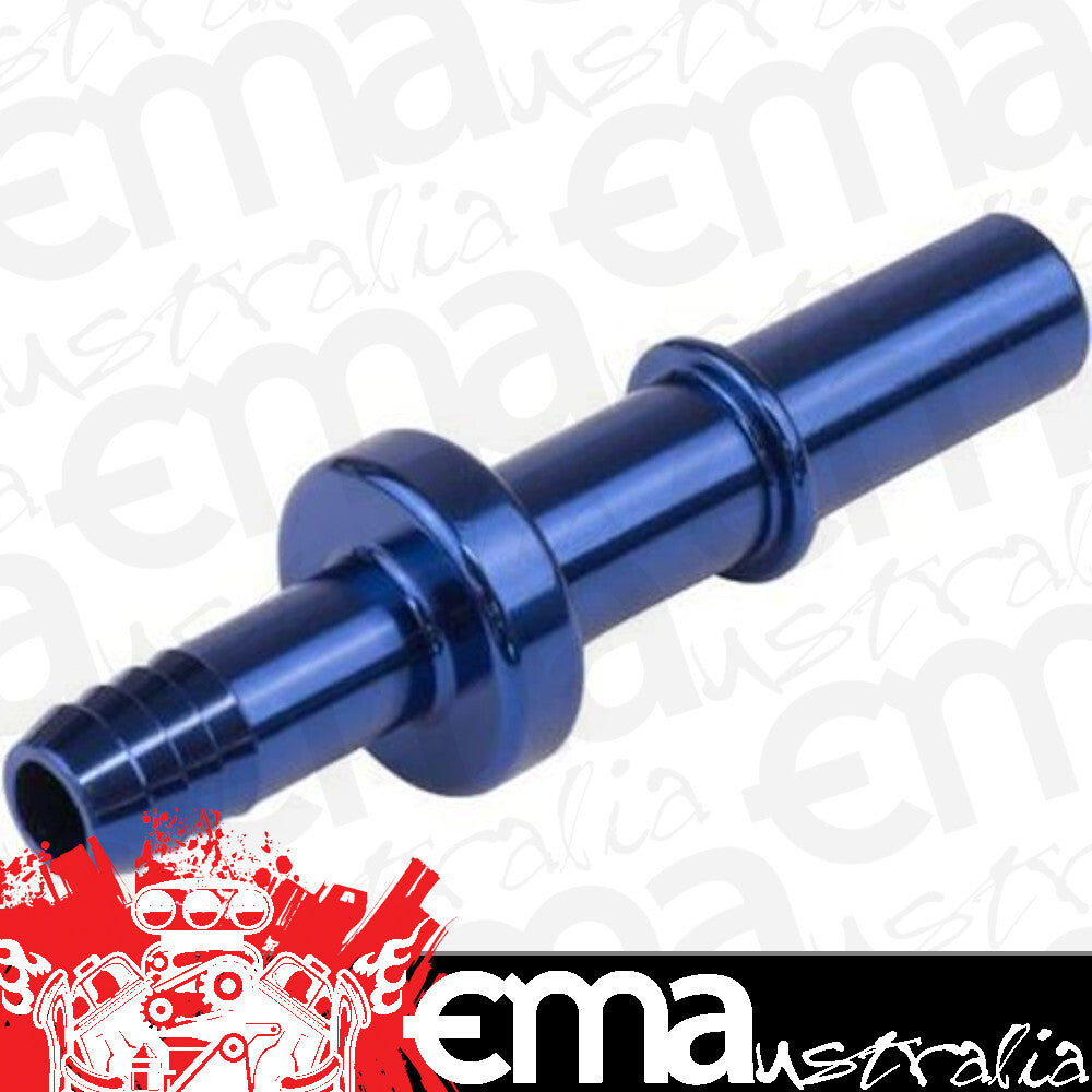 Proflow PFE817-04 3/8" Fitting Male Quick Release to 8mm Barb Blue