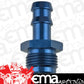 Proflow PFE817-06-08 3/8" Fitting Male Barb to -08AN Adaptor Blue