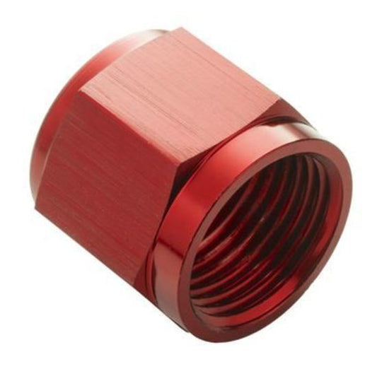 Proflow PFE818-04R Aluminium Tube Nut AN For 1/4" Tube Red