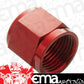 Proflow PFE818-04R Aluminium Tube Nut AN For 1/4" Tube Red