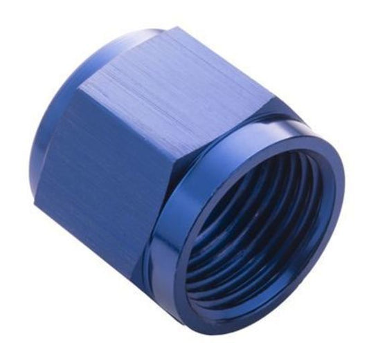 Proflow PFE818-06 Aluminium Tube Nut AN For 3/8" Tube Blue