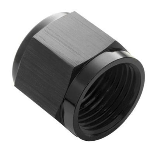 Proflow PFE818-06BK Aluminium Tube Nut AN For 3/8" Tube Black