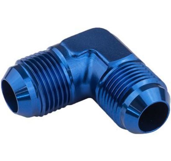 Proflow PFE821-10 Flare Union -10AN 90 Degree Union Blue
