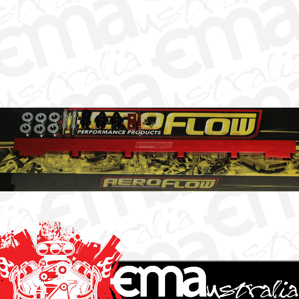 Aeroflow AF64-2010R Fuel Rail Kit Rb25 Red