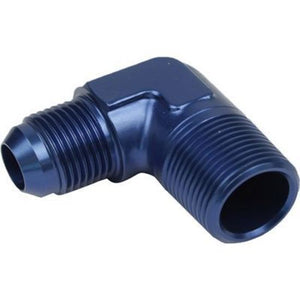 Proflow PFE822-12-08 Male Adaptor -12AN to 1/2" NPT 90 Degree Blue