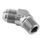 Proflow PFE823-10P Male Adaptor -10AN 45 Degree to 1/2" NPT Silver