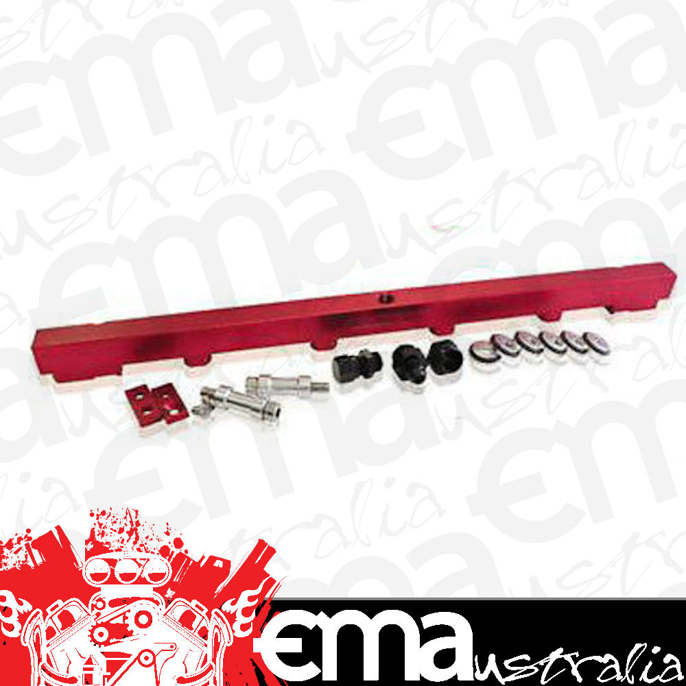 Aeroflow Performance Products AF64-2011R Fuel Rail Kit Rb26 Dett - 14mm Red