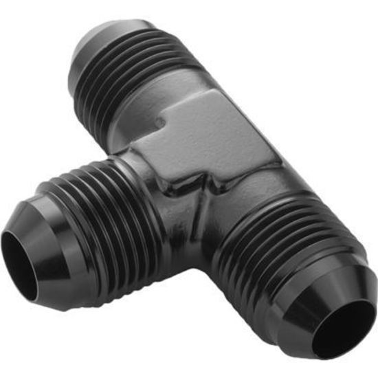 Proflow PFE824-03BK Male Flare Union Adaptor -03AN Flare Tee Black
