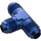 Proflow PFE824-08 Male Flare Union Adaptor -08AN Flare Tee Blue