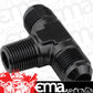 Proflow PFE825-03BK Flare Flare Union Adaptor -03AN to 1/8" NPT On Side Black