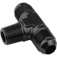 Proflow PFE825-03BK Flare Flare Union Adaptor -03AN to 1/8" NPT On Side Black