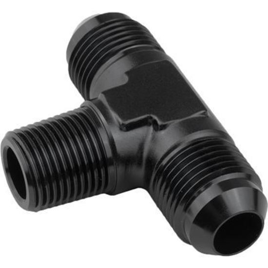 Proflow PFE825-03BK Flare Flare Union Adaptor -03AN to 1/8" NPT On Side Black