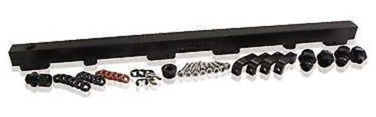 Aeroflow AF64-2012BLK Fuel Rail Kit Rb30 Black