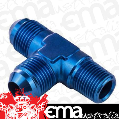 Proflow PFE826-04 Flare Flare Union Adaptor -04AN to 1/8" NPT On Run Blue