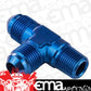 Proflow PFE826-08 Flare Flare Union Adaptor -08AN to 3/8" NPT On Run Blue
