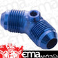 Proflow PFE827-08G Male Flare Union Adaptor -08AN 45 Degree Union w/1/8" NPT Port Blue