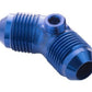 Proflow PFE827-08G Male Flare Union Adaptor -08AN 45 Degree Union w/1/8" NPT Port Blue