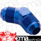 Proflow PFE827-10 Male Flare Union Adaptor -10AN 45 Degree Union Blue