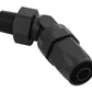 Proflow PFE828-06-02BK Fitting Male Hose End 1/8" NPT 45 Degree to -06AN Hose Black
