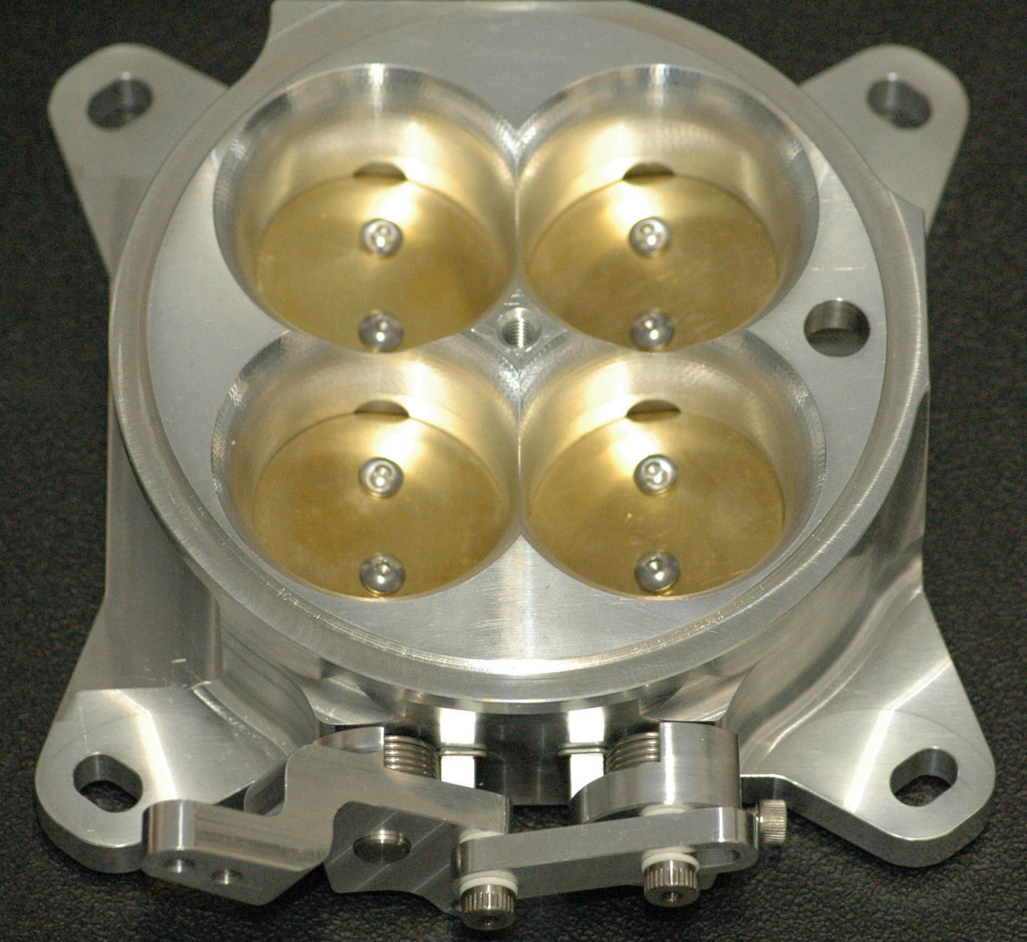 AEROFLOW BILLET 4 BARREL THROTTLE BODY 1375CFM SUIT 4150/4500 FLANGES AF64-2014