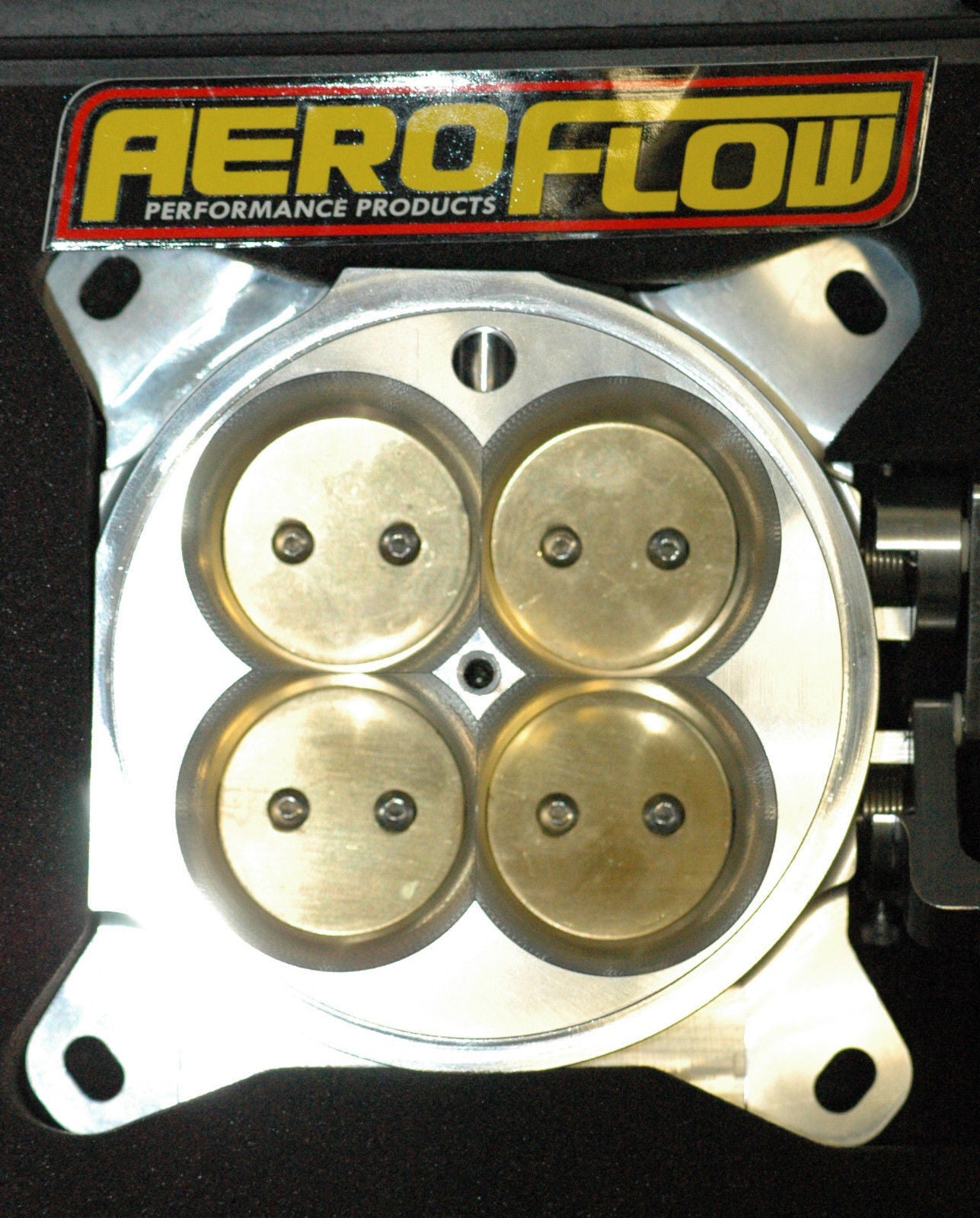 AEROFLOW BILLET 4 BARREL THROTTLE BODY 1375CFM SUIT 4150/4500 FLANGES AF64-2014