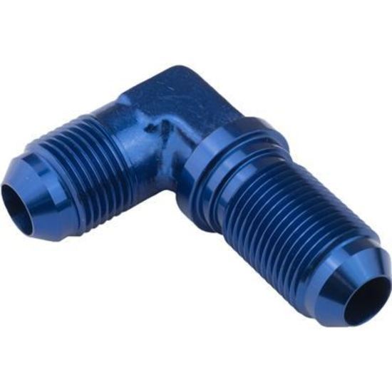 Proflow PFE833-03 90 Degree Adaptor AN Flare -03AN Bulkhead Blue