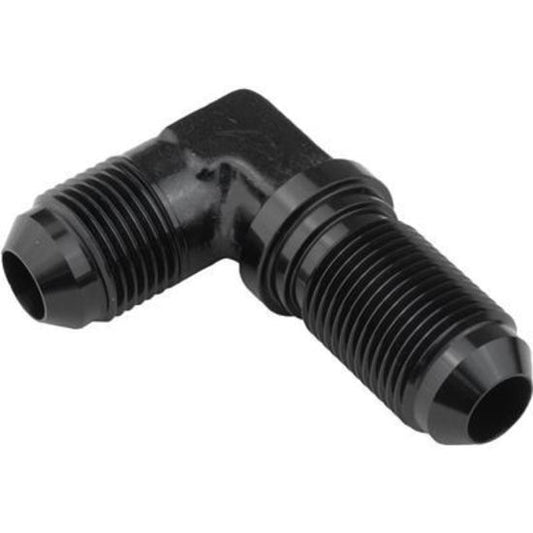 Proflow PFE833-10BK 90 Degree Adaptor AN Flare -10AN Bulkhead Black