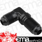 Proflow PFE833-16BK 90 Degree Adaptor AN Flare -16AN Bulkhead Black
