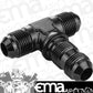 Proflow PFE834-06BK Bulkhead Adaptor AN Flare Tee Flare -06AN Black