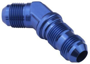 Proflow PFE837-03 Bulkhead Adaptor AN Flare 45 Degree Flare -03AN Blue
