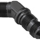 Proflow PFE837-03BK Bulkhead Adaptor AN Flare 45 Degree Flare -03AN Black