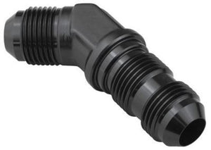 Proflow PFE837-03BK Bulkhead Adaptor AN Flare 45 Degree Flare -03AN Black