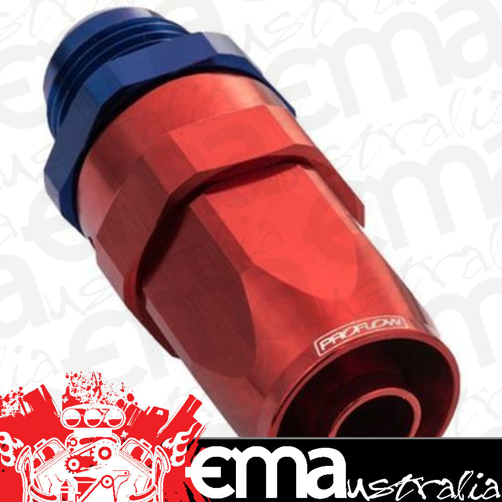 Proflow PFE840-06 Male Hose End -06AN to -06AN Hose End Straight Blue