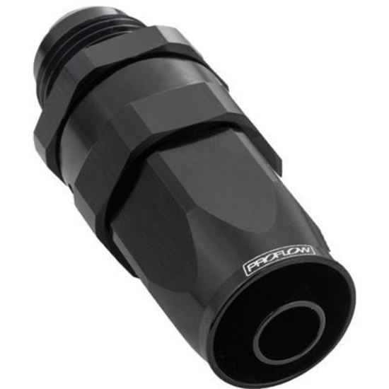 Proflow PFE840-12BK Male Hose End -12AN to -12AN Hose End Straight Black