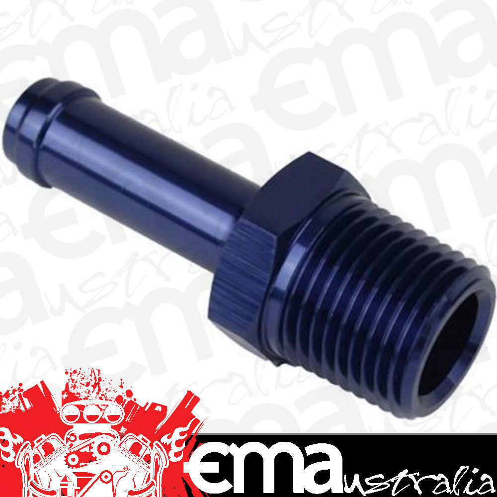 Proflow PFE841-04 1/4" Barb Male Fitting to 1/8" NPT Blue
