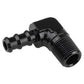 Proflow PFE842-06BK 90 Degree 3/8" Barb Male Fitting to 1/4" NPT Black