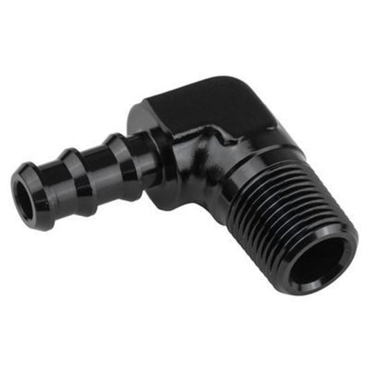 Proflow PFE842-08-08BK 90 Degree 1/2" Barb Male Fitting to 1/2" NPT Black