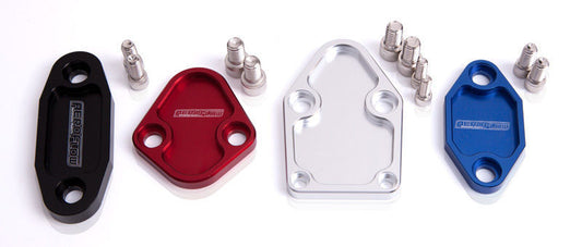 Aeroflow AF64-2020C Billet Fuel Pump Block Off Chrome Suit 302 351C
