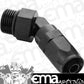 Proflow PFE844-10-10BK Fitting 45 Degree Hose End -10AN Hose to Male -10AN Thread Black