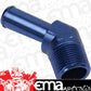 Proflow PFE845-06-08 45 Degree 3/8" Barb Male Fitting to 1/2" NPT Blue
