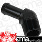 Proflow PFE845-08BK 45 Degree 1/2" Barb Male Fitting to 3/8" NPT Black