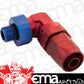 Proflow PFE849-06-08 Fitting 90 Degree Hose End -06AN Hose to Male -08AN Thread Blue
