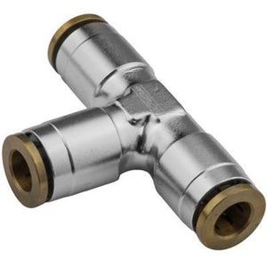 Proflow PFE855-04S Fitting Push Release Tee 1/4" Tube Silver