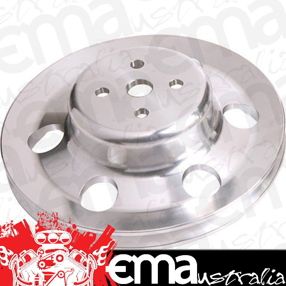 Aeroflow AF64-2023 Billet Water Pump V Pulley Polished Suit 302 351C Ford