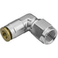 Proflow PFE856-02S Fitting Push Release 90 Degree 3/16" Tube to Female -03AN Silver
