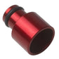 Proflow PFE885 Aluminium Fuel injector Adaptor 11mm Male to 14mm Female Short Red