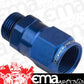 Proflow PFE907-08 Fitting Adaptor Male -08AN ORB to Female -08AN Blue