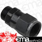 Proflow PFE907-08BK Fitting Adaptor Male -08AN ORB to Female -08AN Black
