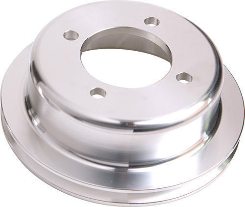 Aeroflow AF64-2024 Billet Crank V Pulley 4 Bolt Polished Suit 302 351C Ford