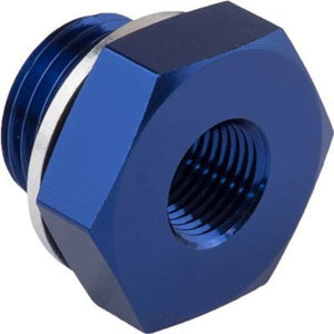 Proflow PFE912-M14-02 Fitting Metric Port Reducer M14 x 1.50 to 1/8" Fitting NPT Blue